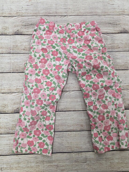 GAP Other - Vintage GAP Capri Pink Floral Cotton Kids Pants Size‎ 8